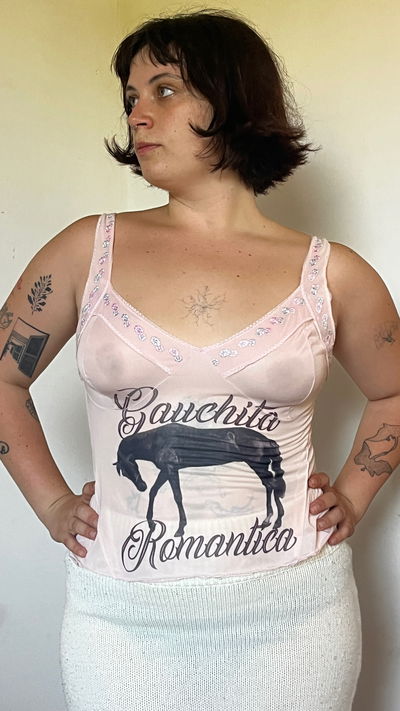 Musculosa Gauchita romántica