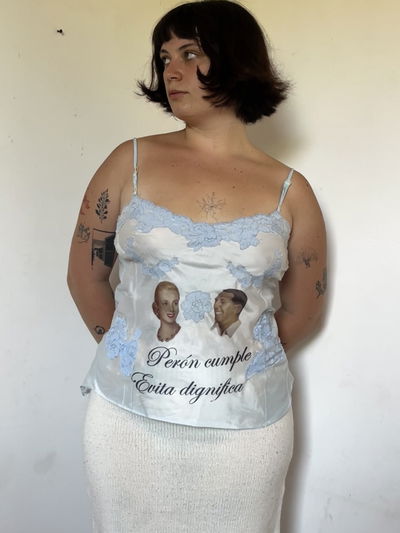 Musculosa por Perón y por Evita