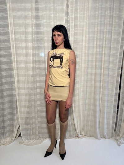 Remera Gauchita Romántica-Cruda 