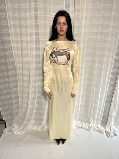 Vestido Largo Gauchita romántica 