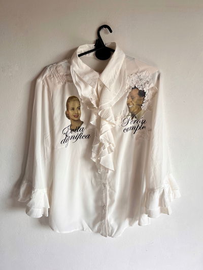 Camisa cuello Eva y Perón 