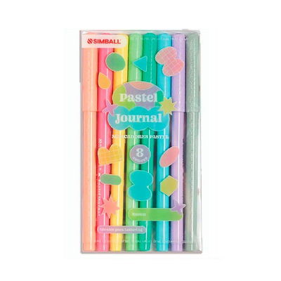 Marcador Simball pastel journal x8