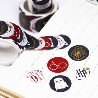 Washi tape stickers redondos Mooving Harry potter