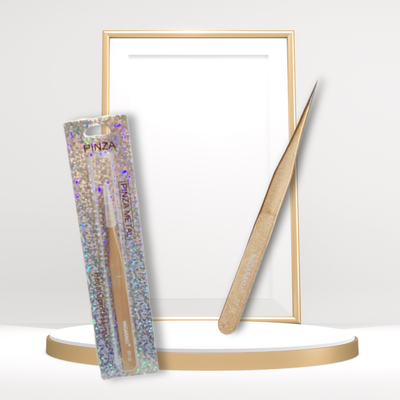 Pinza recta Nagaraku dorada.