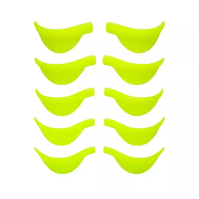 Bigudies anatómicos, neon.