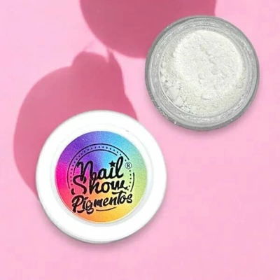 Pigmento blanco matte, Nail show.