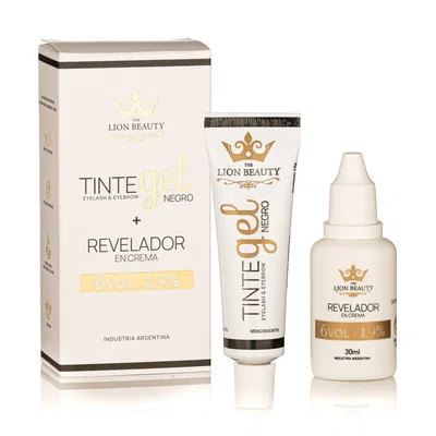 KIT TINTE GEL NEGRO The Lion Beauty.