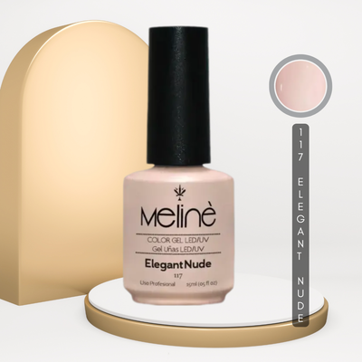 Meline esmalte semipermanente 117 ELEGANT NUDE.