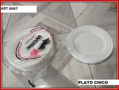 ART 6667 PLATO PLASTICO 17CM