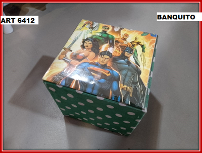 ART 6412 BANQUITO MADERA SUPER HEROES
