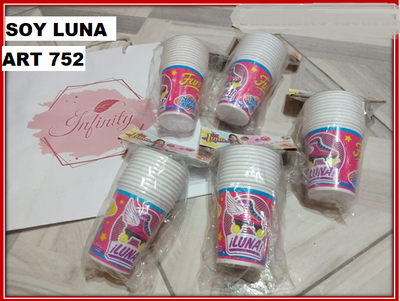 ART 752 VASOS X10 SOY LUNA