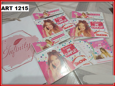 ART 1215 INVITACION LIBRITO X10 SIMONA