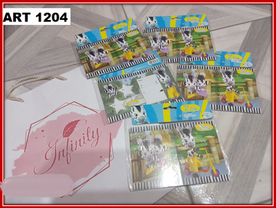 ART 1204 INVITACION LIBRITO X10 ZOU