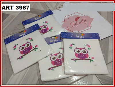 ART 3987 SERVILLETAS X12 LECHUZA