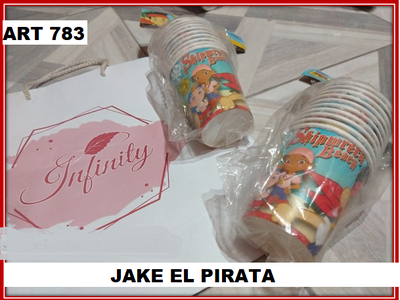 ART 783 VASOS X10 PIRATA