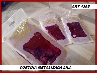ART 4395 CORTINA LLUVIA METALIZADA LILA