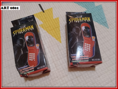 ART 6801 CELULAR A PILAS EN CAJITA SPIDERMAN