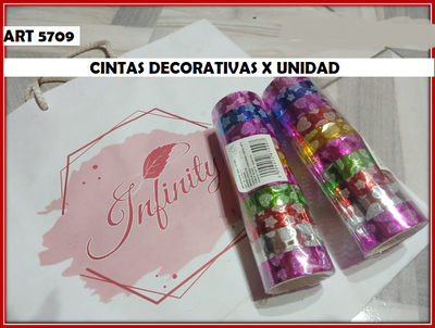 ART 5709 CINTA DECORATIVA CON BRILLO