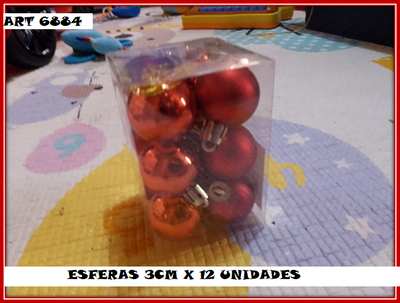 ART 6884 ESFERAS.X12.ESTUCHE 3CM