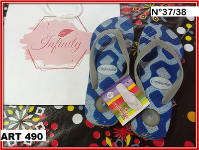 ART 490 OJOTAS ESTAMPADAS CONFORT N° 37/38