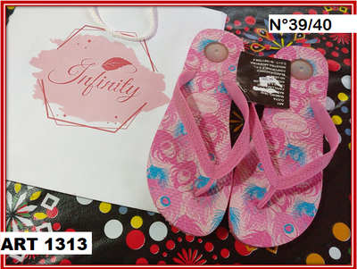 ART 1313 OJOTAS ESTAMPADAS CONFORT N°39/40