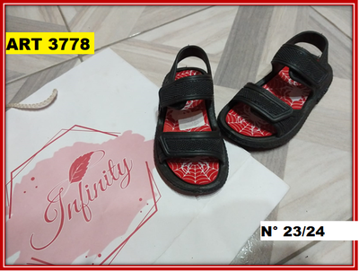 ART 3778 SANDALIAS CON ABROJO N°23/24