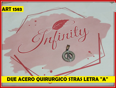 ART 1583 DIJE LETRA "A" STRAS