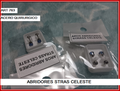 ART 763 ABRIDORES STRAS CELESTE