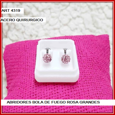 ART 4319 ABRIDORES BOLA DE FUEGO ROSA 