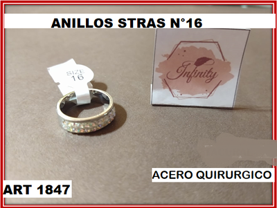 ART 1847 ANILLO STRAS N°16