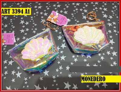 ART 3394 MONEDERO LLAVERO TORNASOLADO