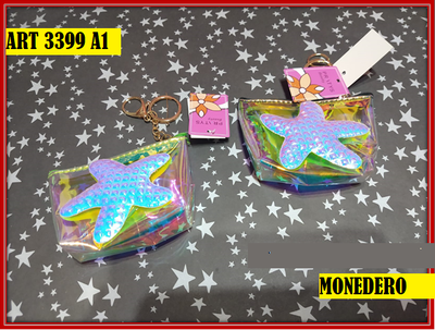 ART 3399 MONEDERO LLAVERO TORNASOLADO