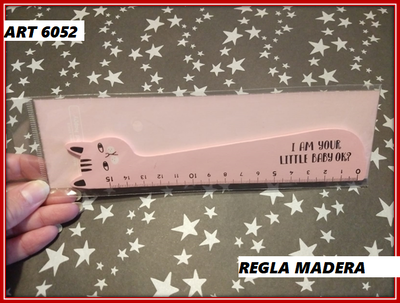 ART 6052 REGLA MADERA GATO