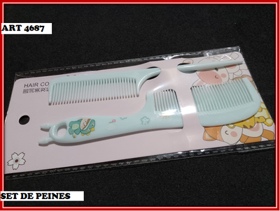 ART 4687 SET PEINES 