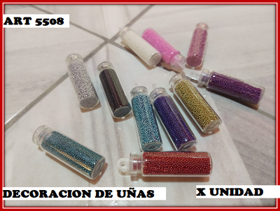 ART 5508 PERLITAS DECORACION DE UÑAS X1