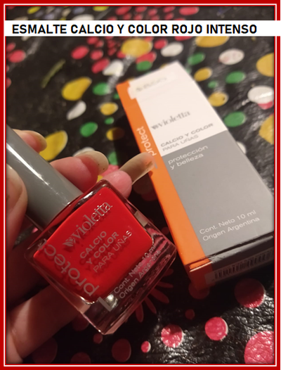 A7 ESMALTE CALCIO Y COLOR ROJO INTENSO PRODUCTO VIOLETA