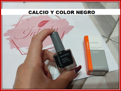 A8 ESMALTE CALCIO Y COLOR NEGRO PRODUCTO VIOLETA