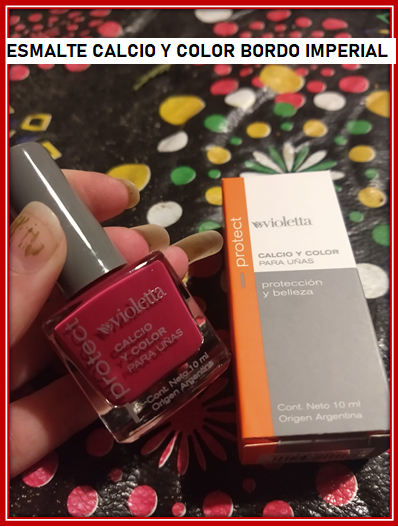 A9 ESMALTE CALCIO Y COLOR BORDO IMPERIAL PRODUCTO VIOLETA