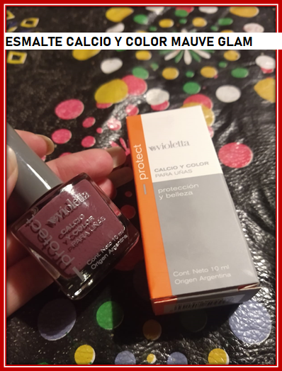 A10 ESMALTE CALCIO Y COLOR MAUVE GLAM PRODUCTO VIOLETA