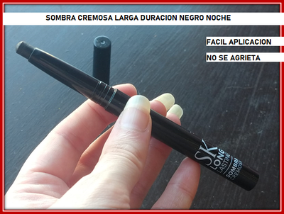 A31 SOMBRA CREMOSA RETRACTIL NEGRO NOCHE PRODUCTO VIOLETA