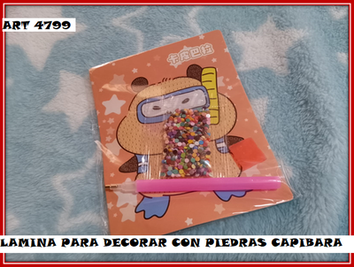 ART 4799 ARTE CON DIAMANTES CAPIBARA