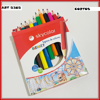ART 5385 COLORES CORTOS X12 SKYCOLOR