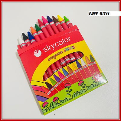 ART 5711 CRAYONES X12 SKYCOLOR