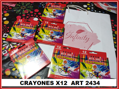 ART 2434 CRAYONES X12 UTIL UNO