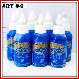 ART 84 PLASTICOLA COLOR AZUL