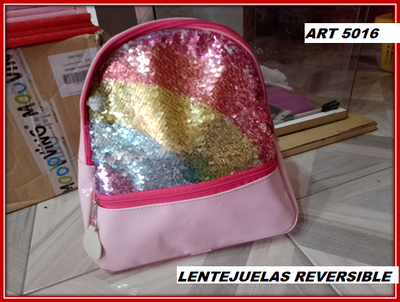 ART 5016 MOCHILA LENTEJUELA REVERSIBLE