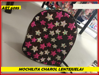 ART 6085 MOCHILA LENTEJUELAS CHICA