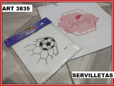 ART 3835 SERVILLETA X20 FUTBOL