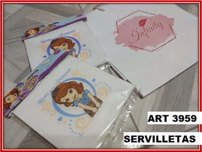 ART 3959 SERVILLETA X20 PRINCESA SOFIA