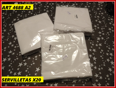 ART 4688 SERVILLETAS X20 BLANCAS
